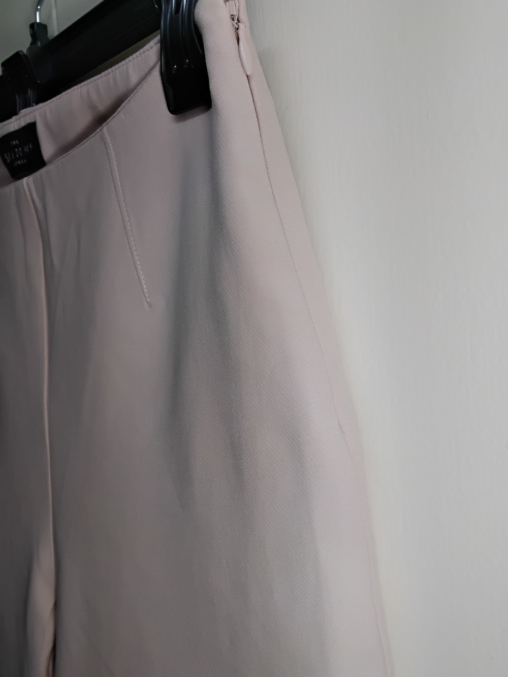 Women's High-Rise Straight Leg Pants in Blush Pink - Picture 5 of 6